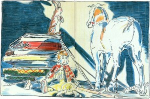 Illustration from _The Velveteen Rabbit_ by Margery Williams