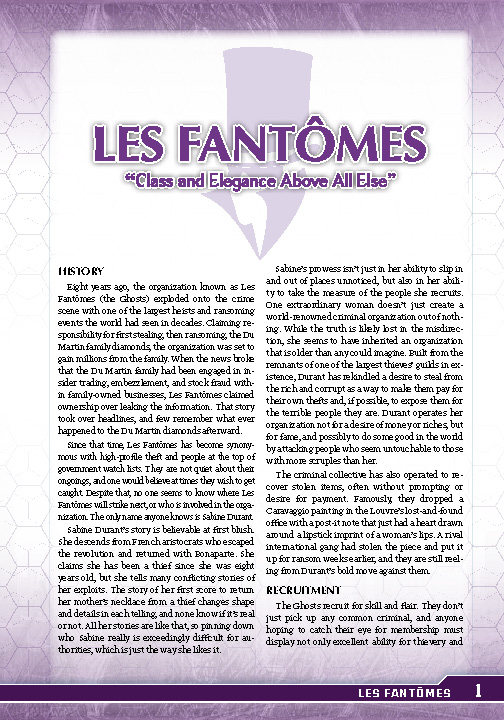 Now Available: STB: Les Fantômes, plus M20 Rich Bastards preorder!